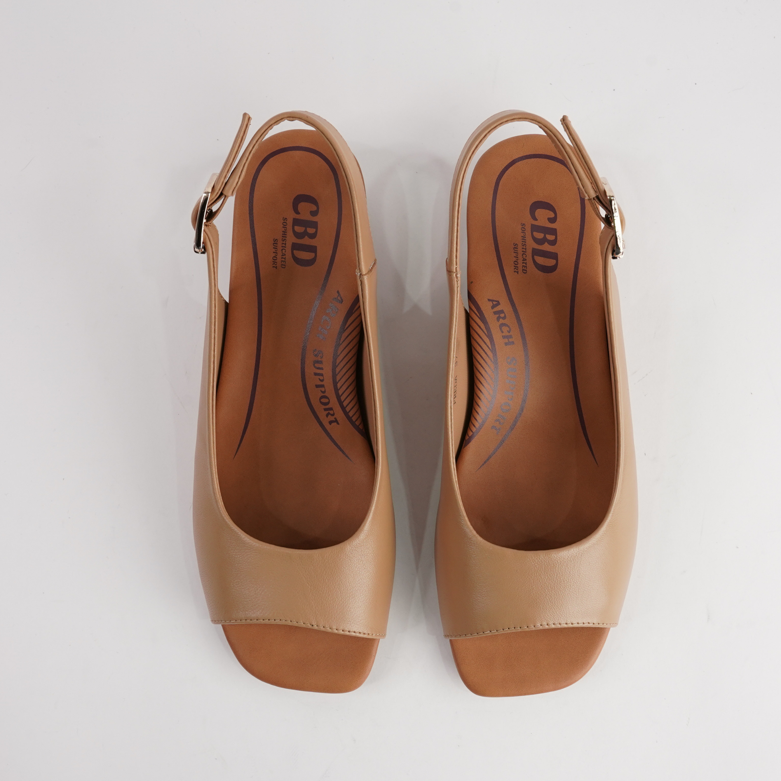 Freda Camel Leather Sandals