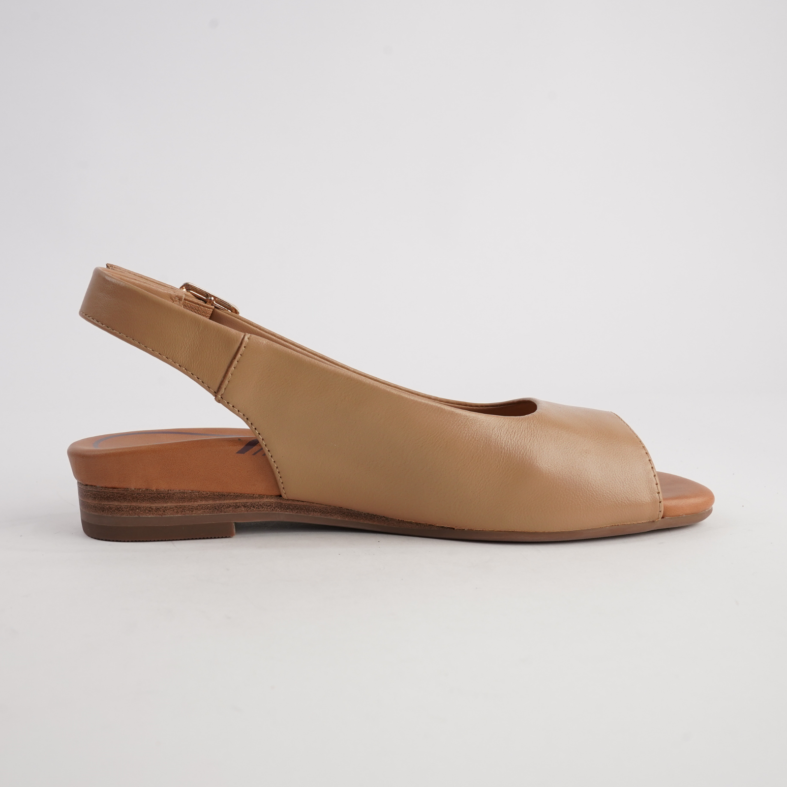 Freda Camel Leather Sandals