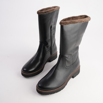 10780 Negro Leather Boots