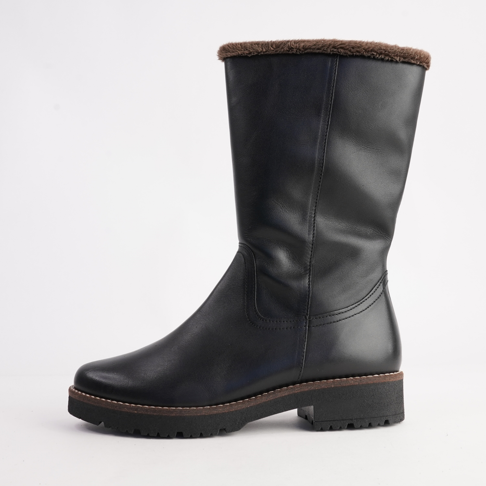 10780 Negro Leather Boots