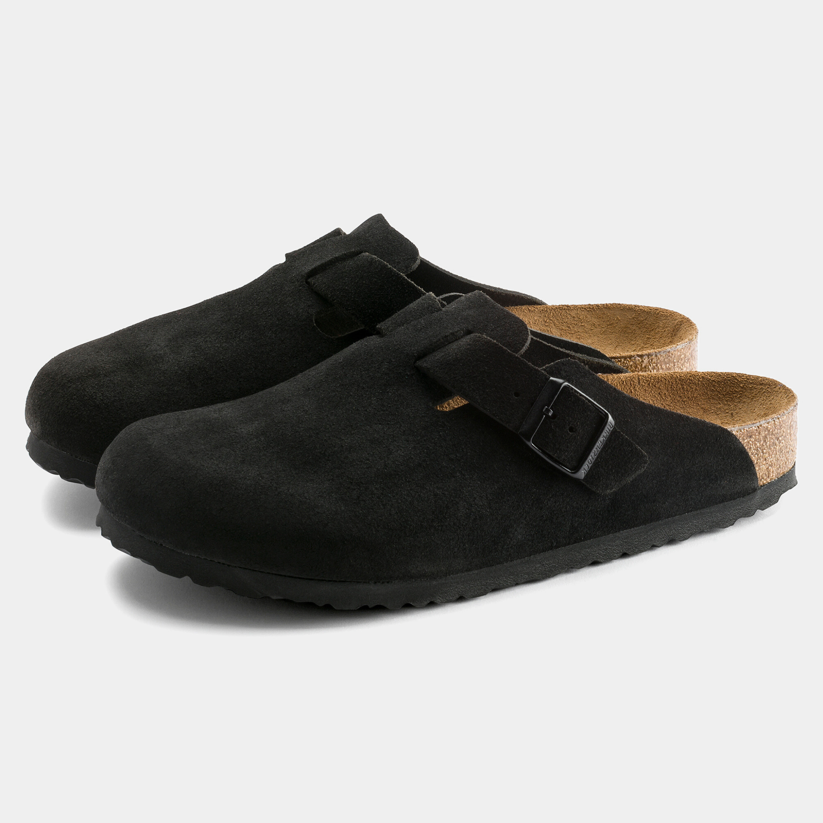 Boston SFB Black Suede Leather Flats