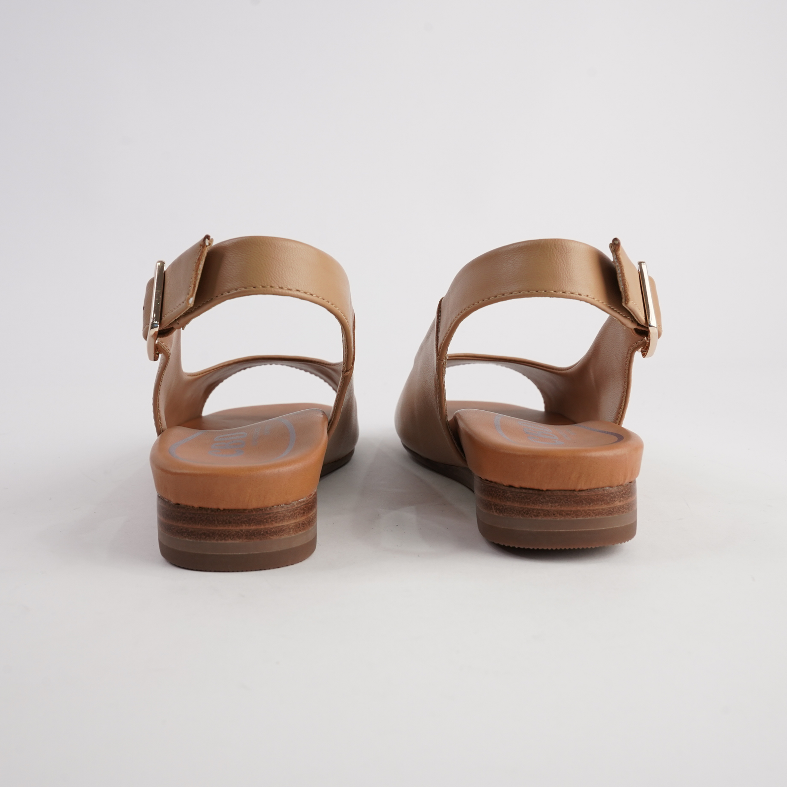 Freda Camel Leather Sandals