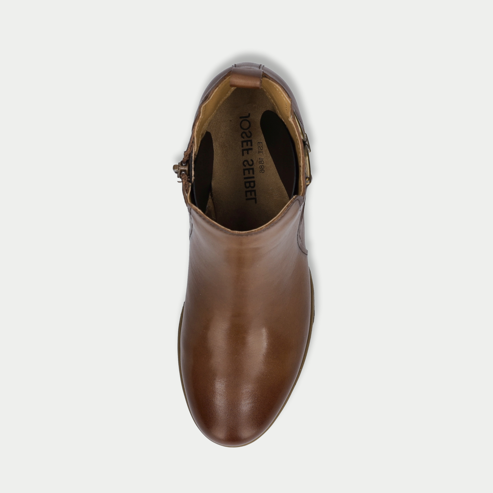 Gloria 04 Cognac Leather Ankle Boots