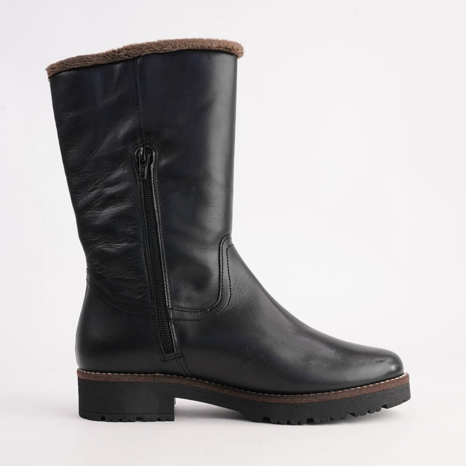 10780 Negro Leather Boots