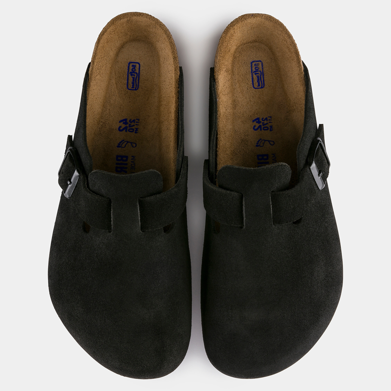Boston SFB Black Suede Leather Flats