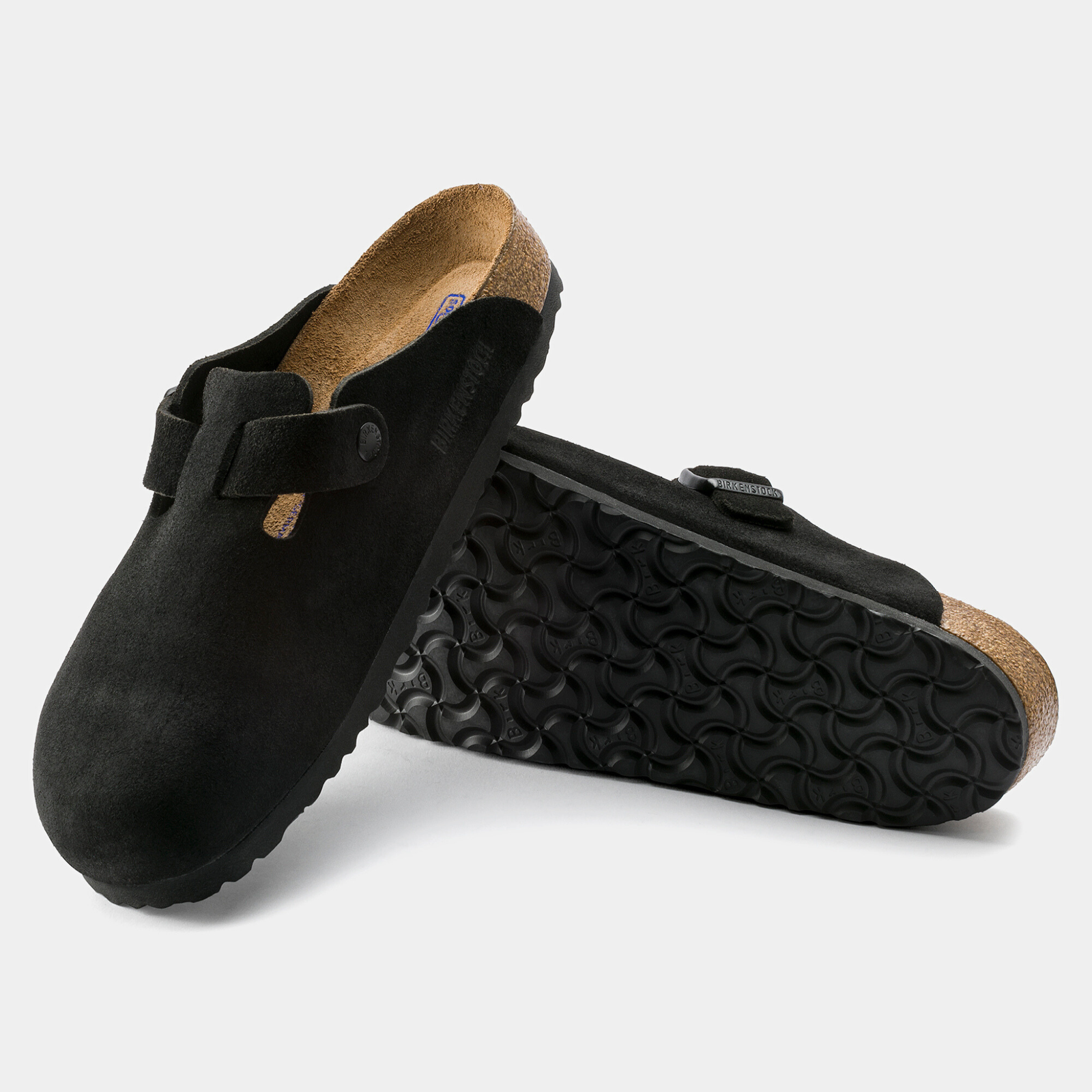 Boston SFB Black Suede Leather Flats