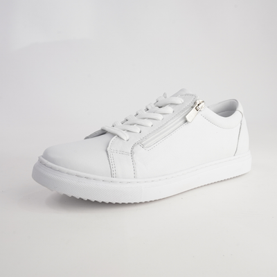 Unly White Leather Sneakers