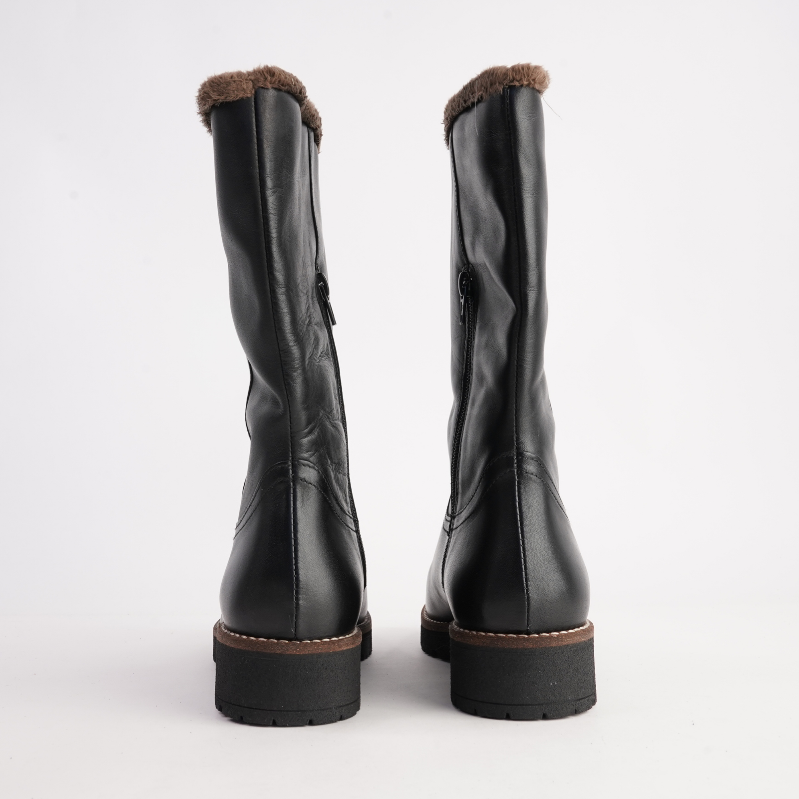 10780 Negro Leather Boots