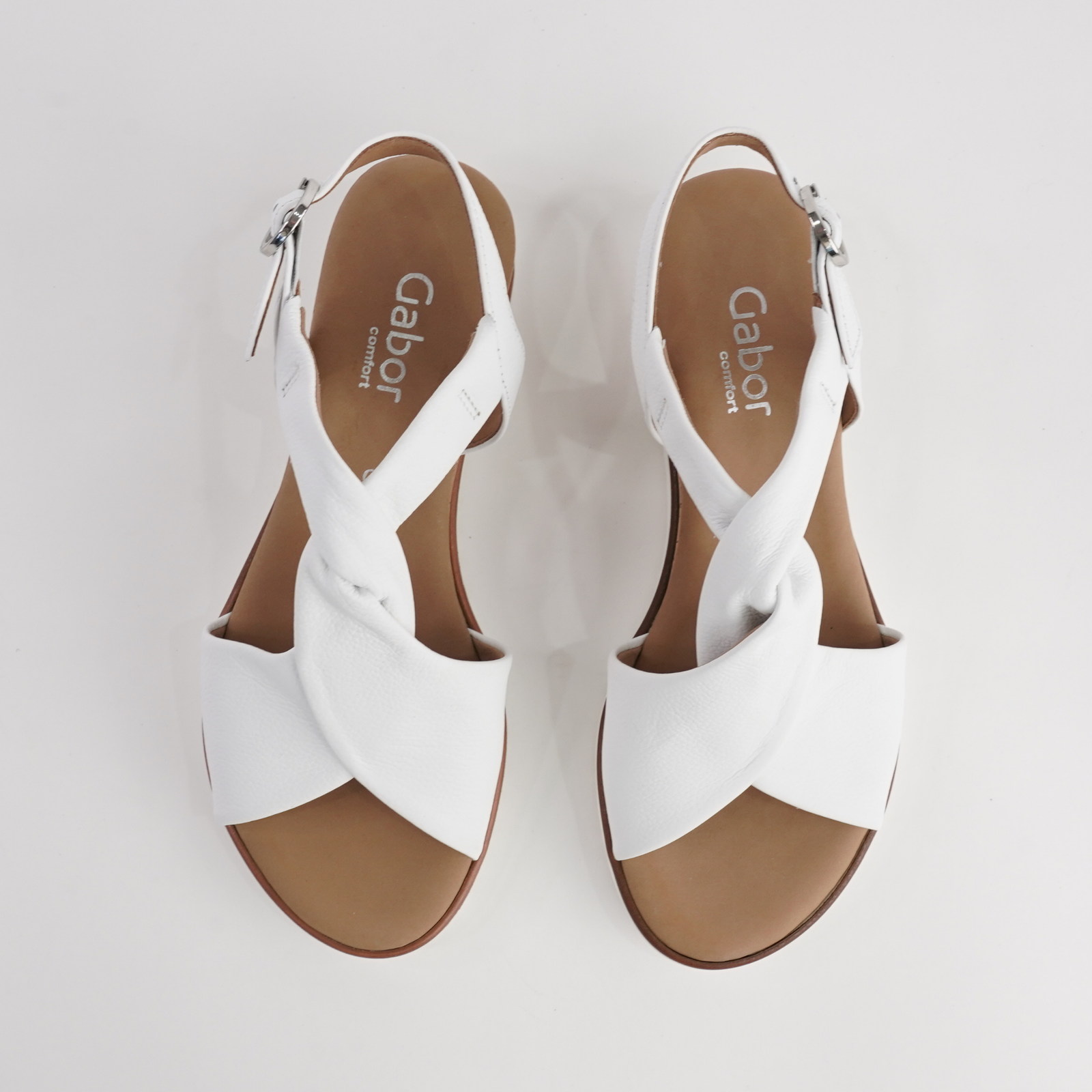 Martha White Leather Sandals
