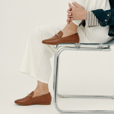 Ash II Rich Tan Leather Loafers