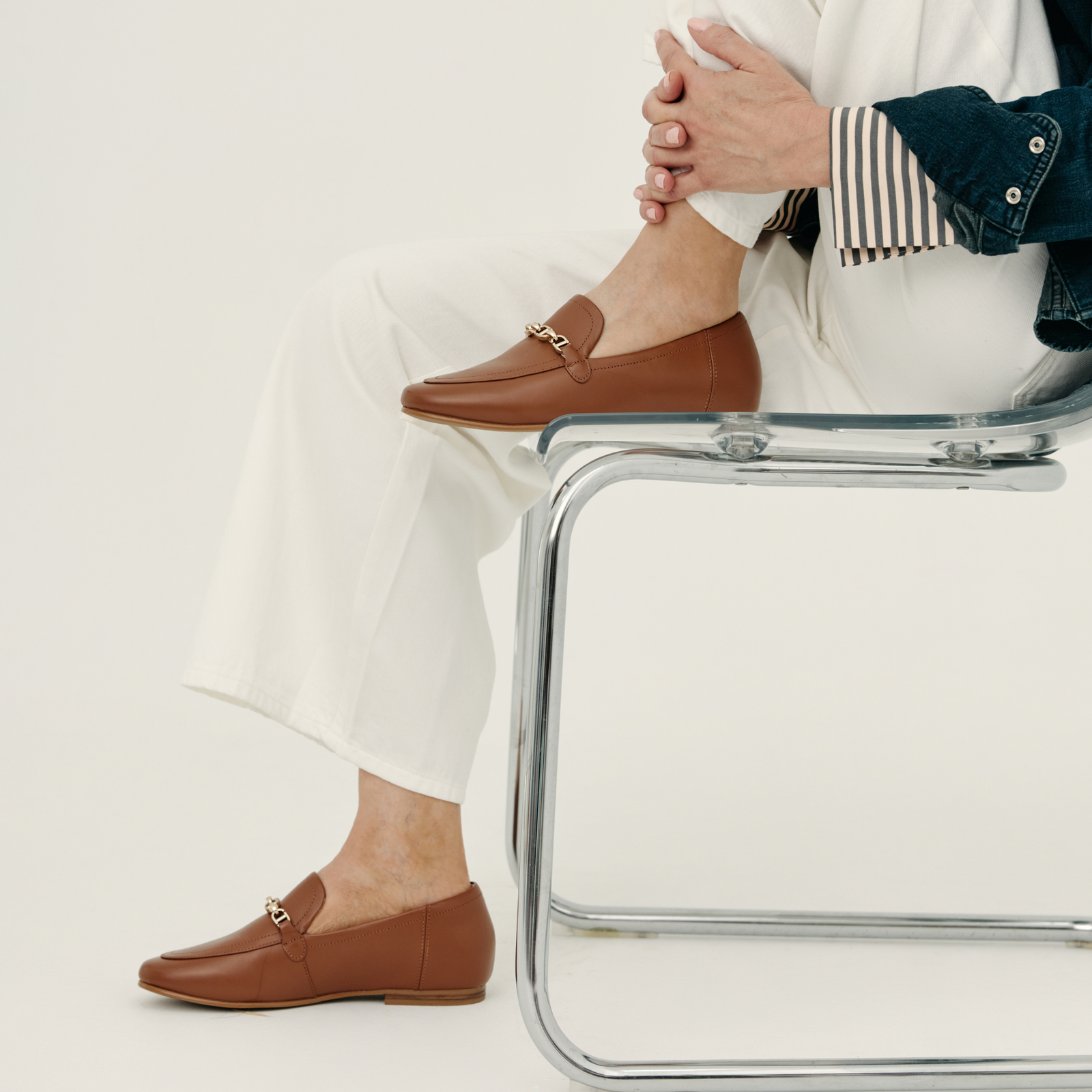 Ash II Rich Tan Leather Loafers