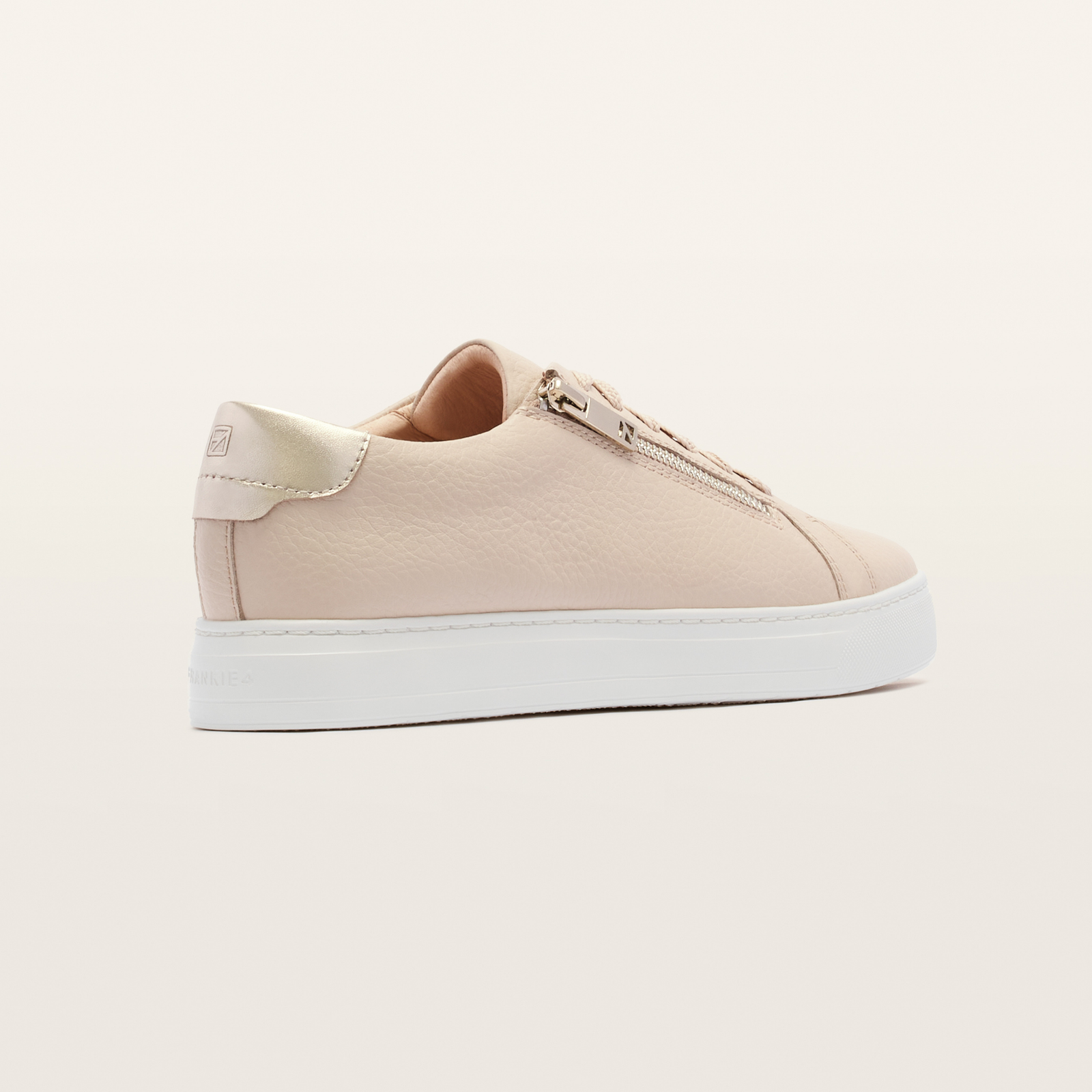 Billie II Ecru Leather Sneakers