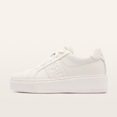 Riley II White Leather Sneakers