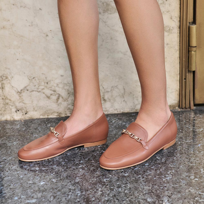 Ash II Rich Tan Leather Loafers