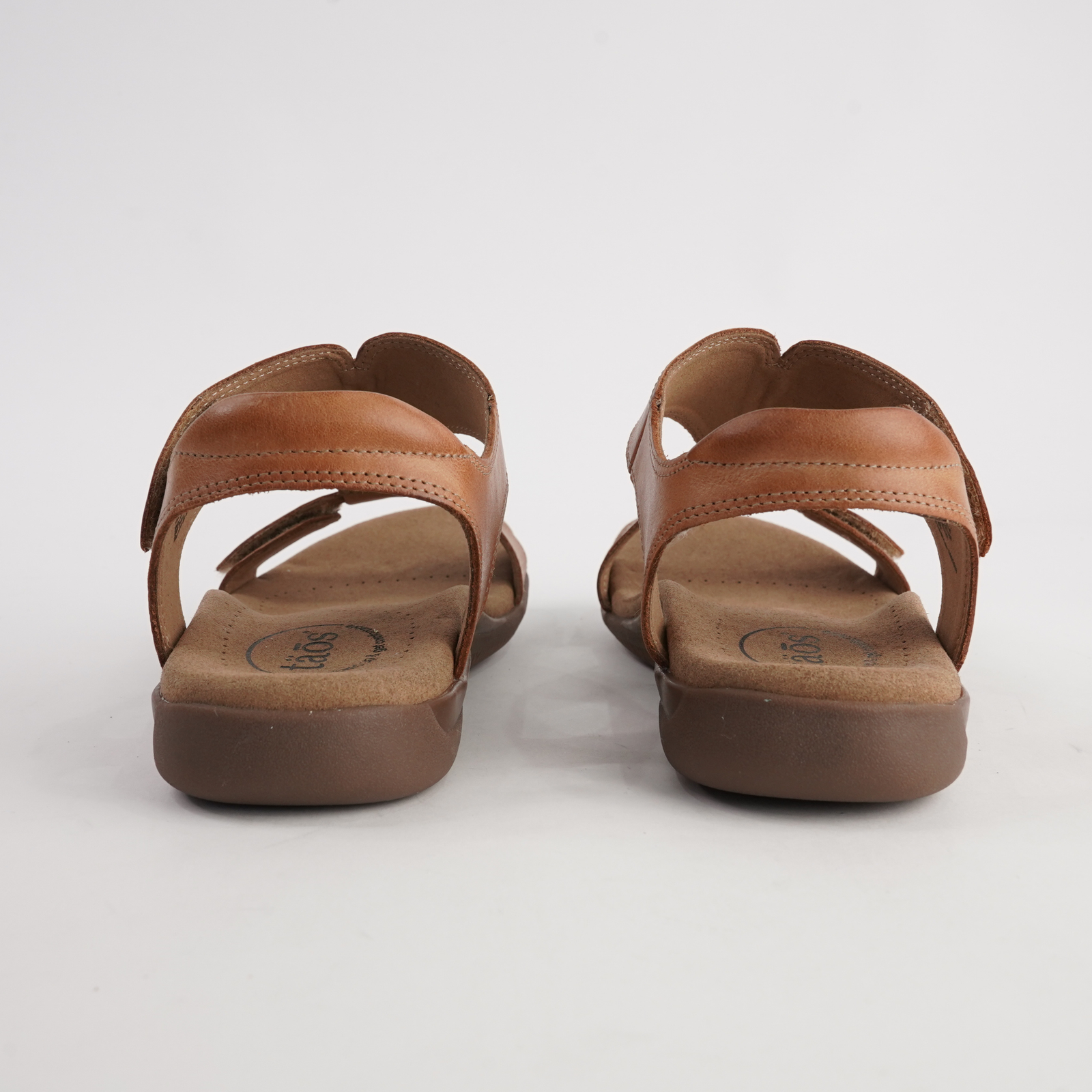 The Show Caramel Leather Sandals