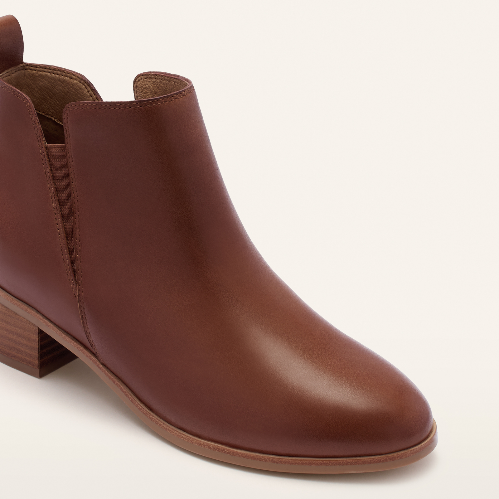 Reggie Rich Tan Leather Ankle Boots