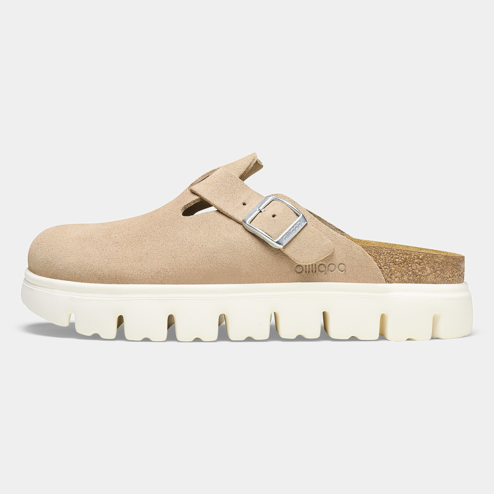 Boston Chunky Warm Sand Leather Flats