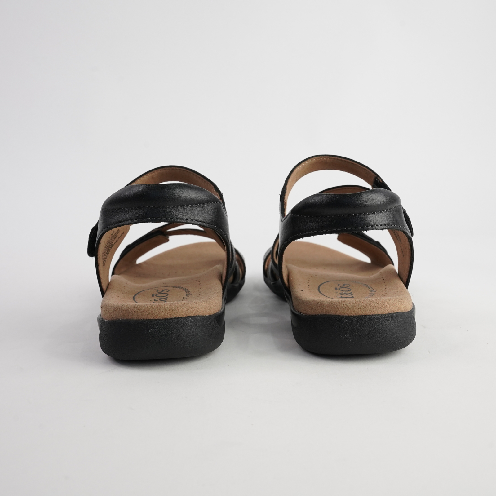 Big Time Black Leather Sandals