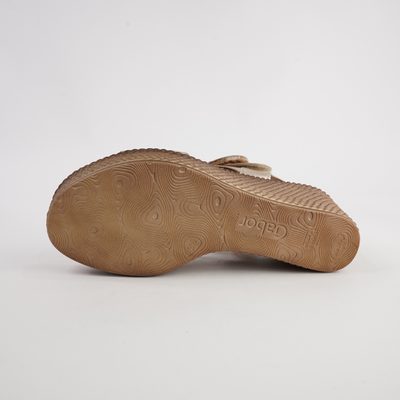 Thelma Champagne Leather Wedges