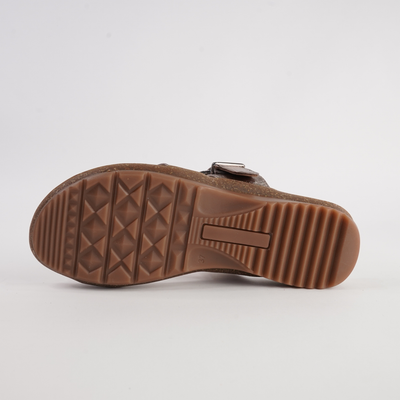 Archy Pewter Leather Sandals