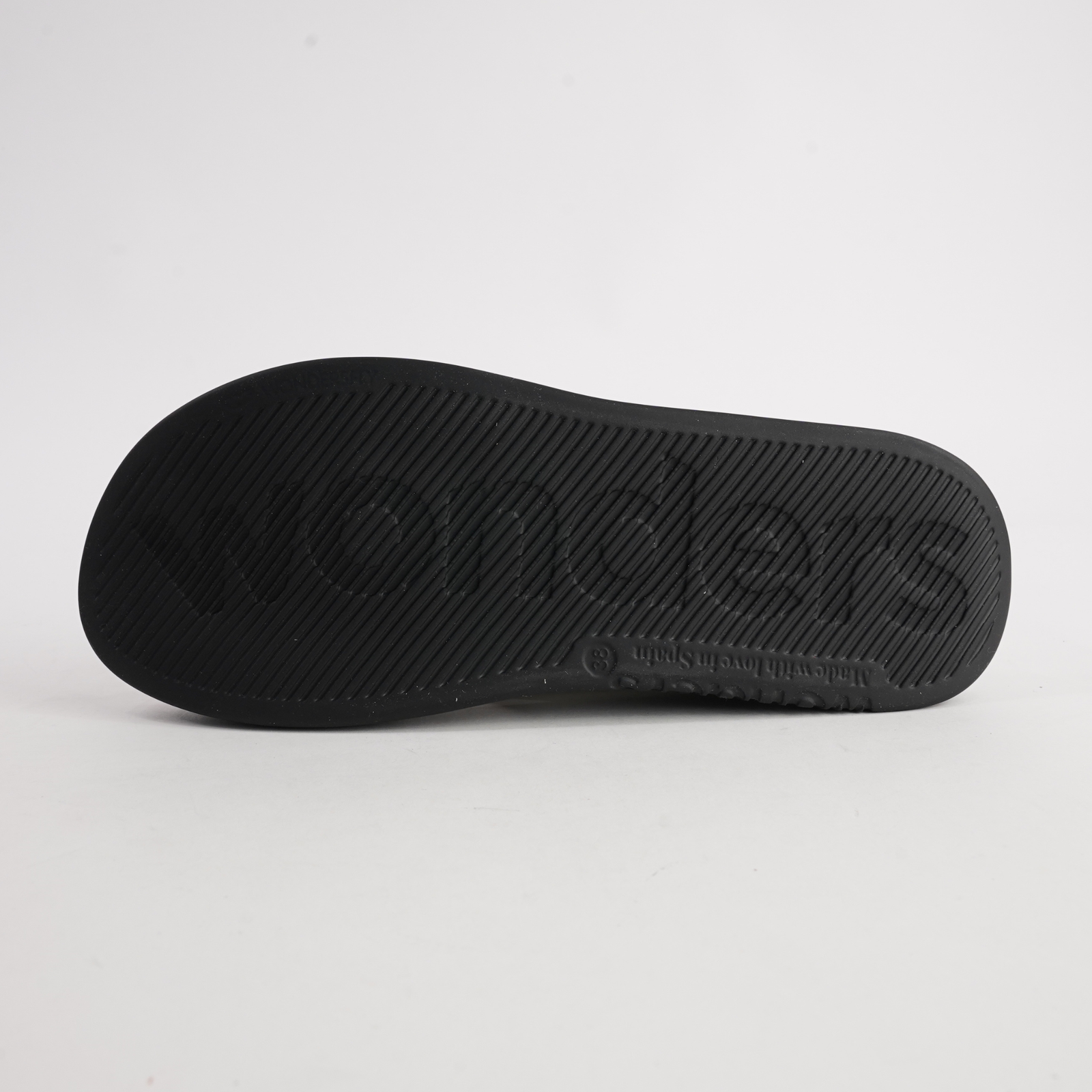 Colleen Off White/ Black Sole Leather Sandals