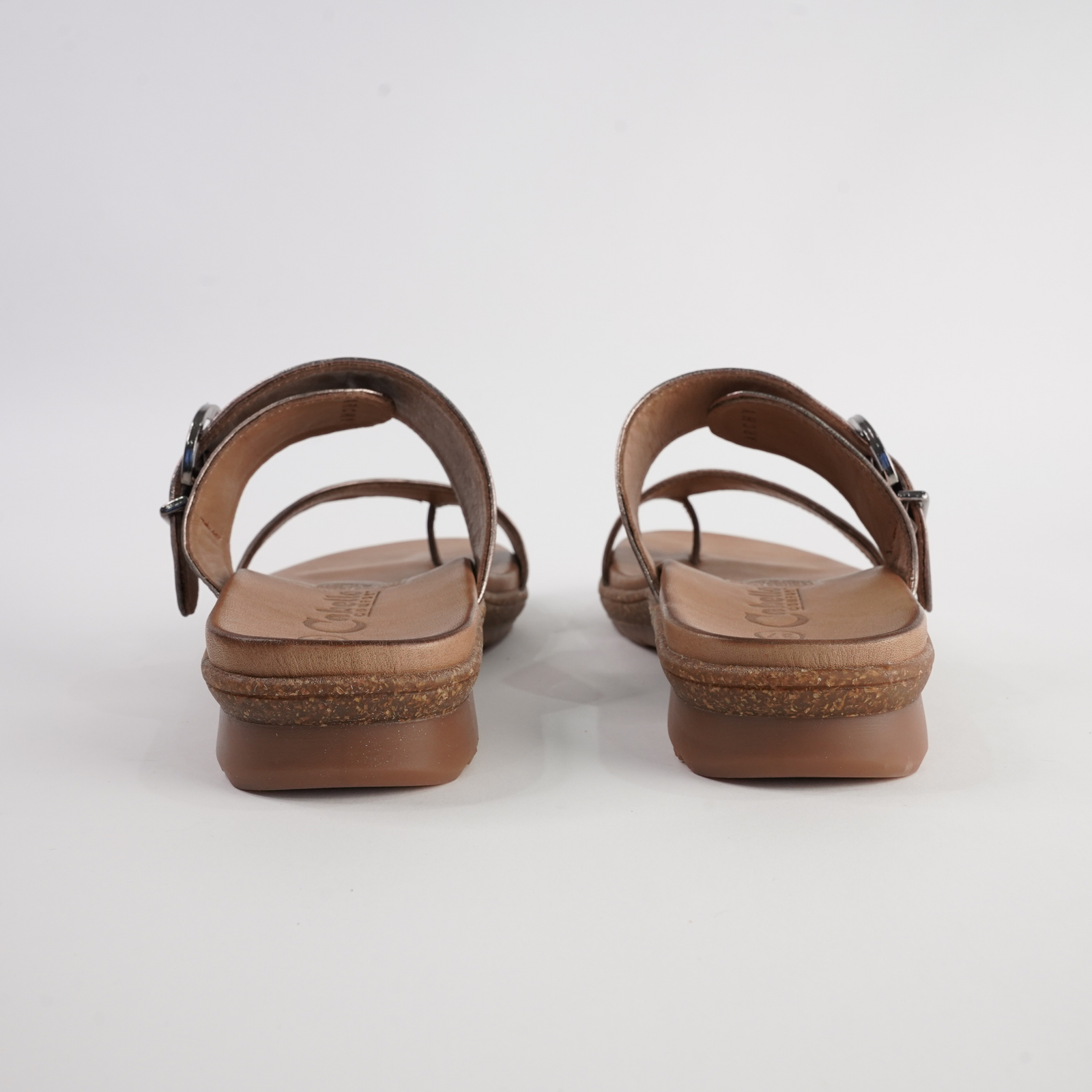 Archy Pewter Leather Sandals