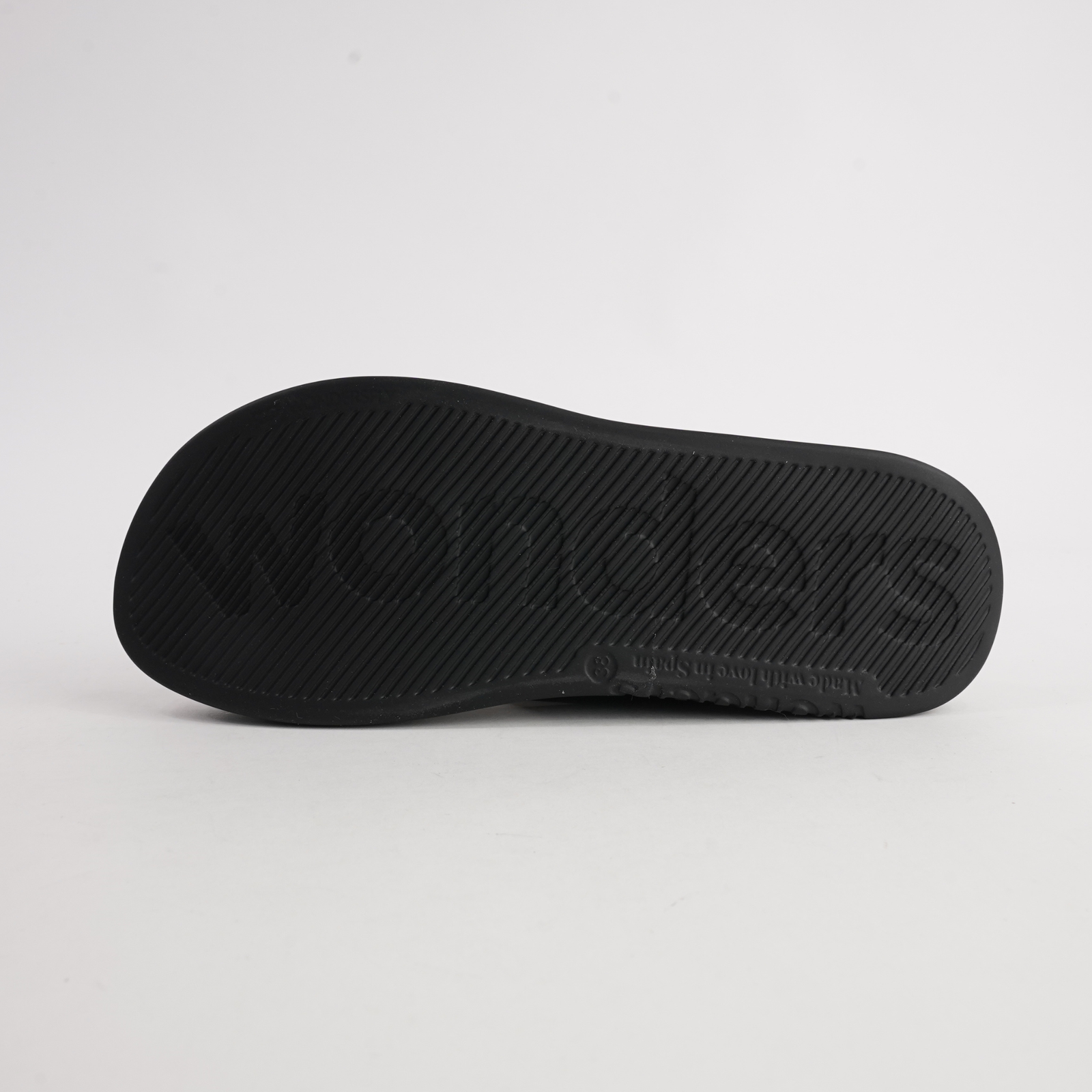 Colleen Black/ Black Sole Leather Sandals