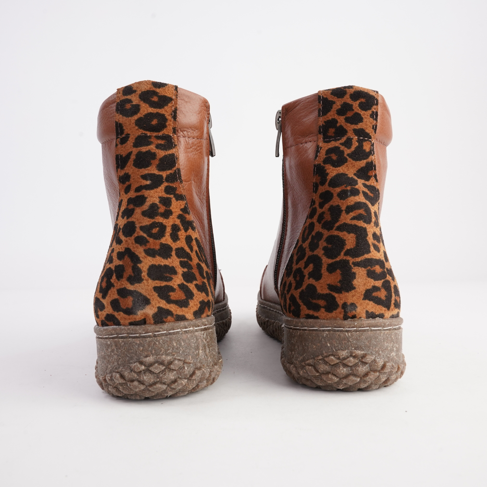 Bonnie Tan Leather Lace Up Boots