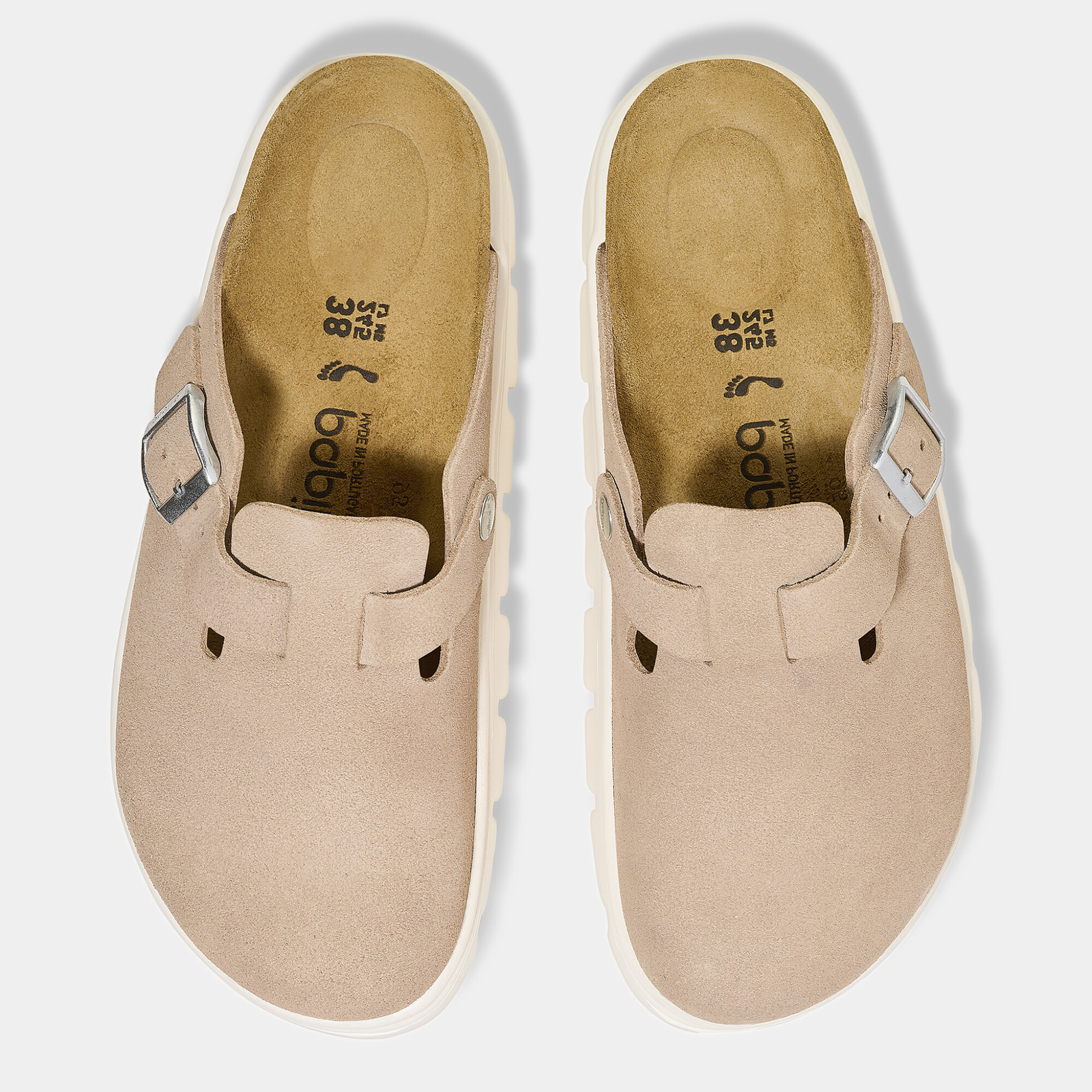 Boston Chunky Warm Sand Leather Flats