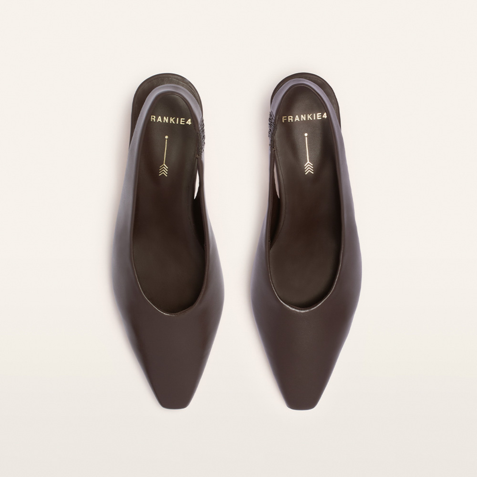 Noa Chocolate Leather Heels