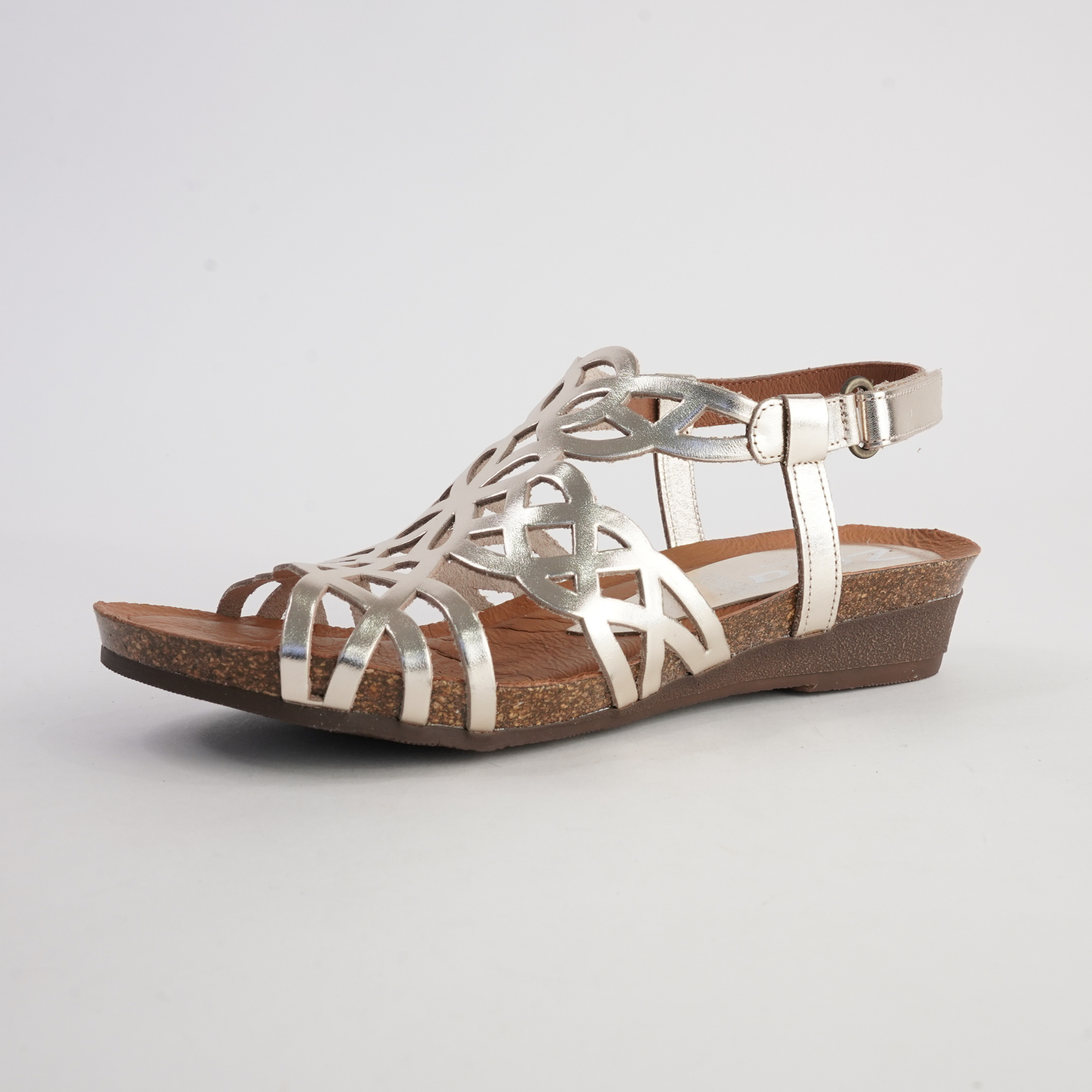 Izabel Champagne Leather Sandals