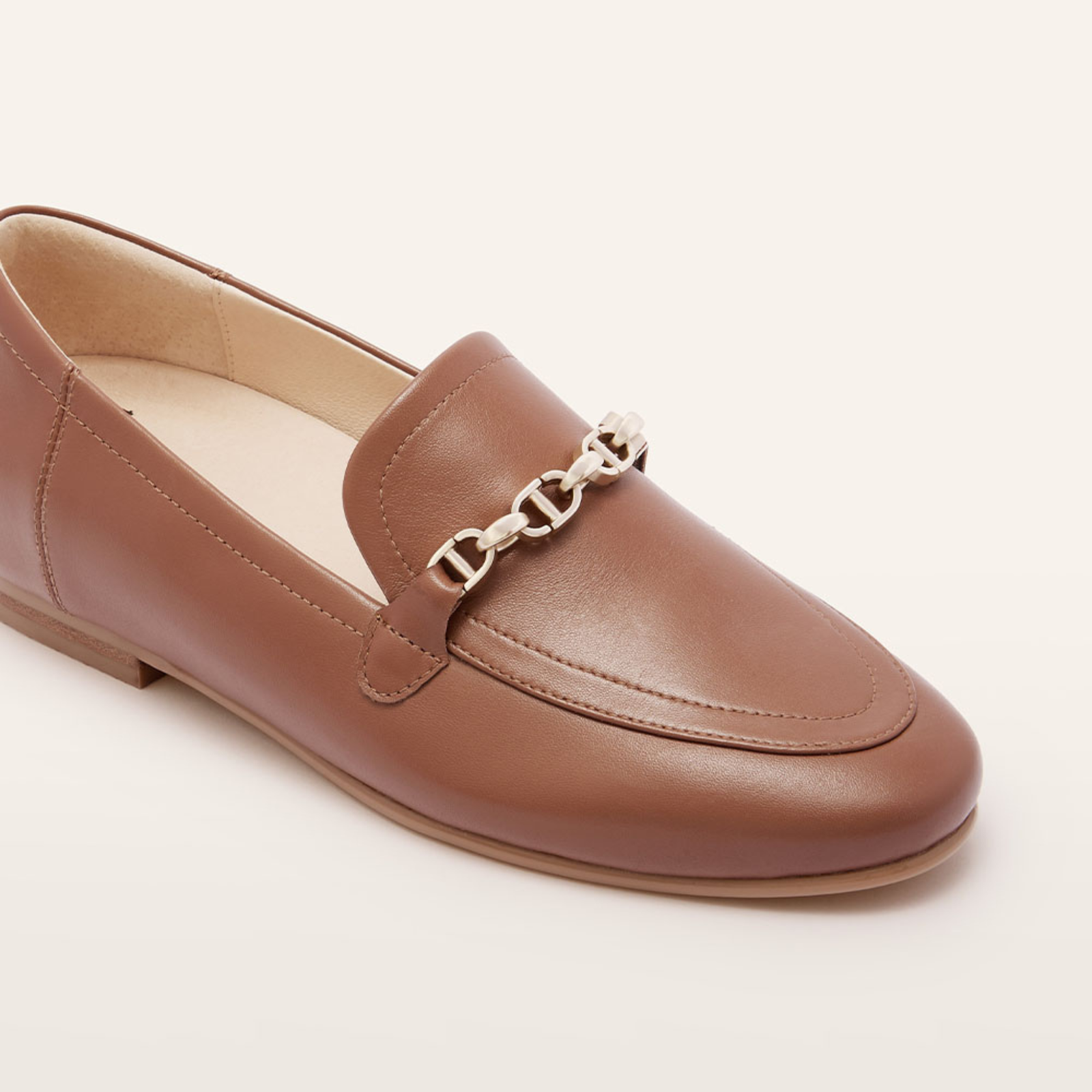 Ash II Rich Tan Leather Loafers