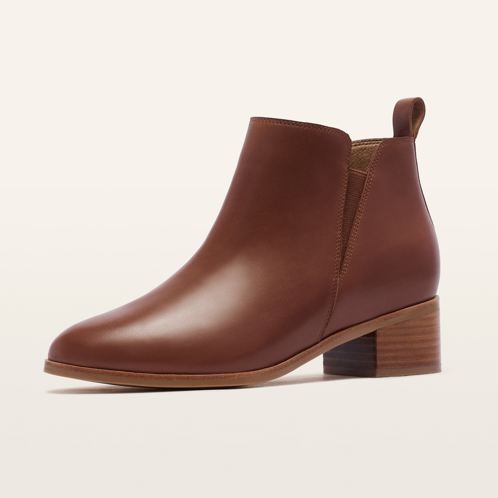 Reggie Rich Tan Leather Ankle Boots