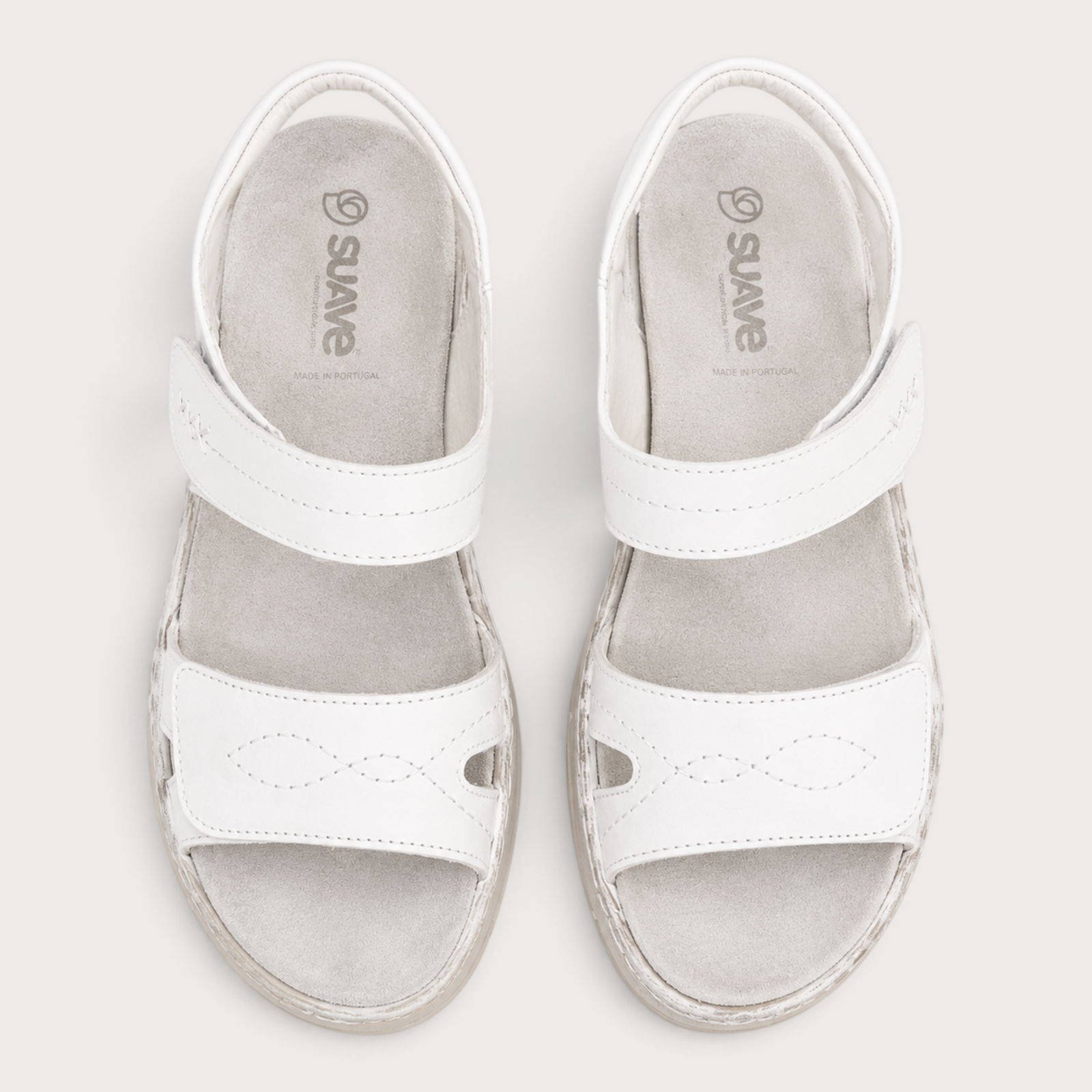 Monty White Silver Sandals