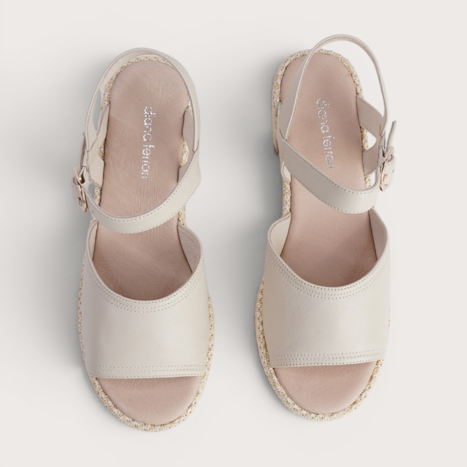 Busey Cream/White Natural Heels