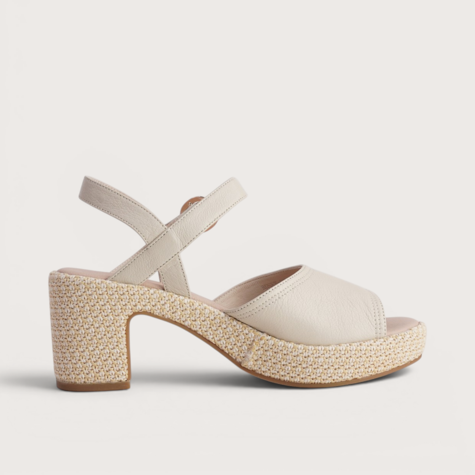 Busey Cream/White Natural Heels