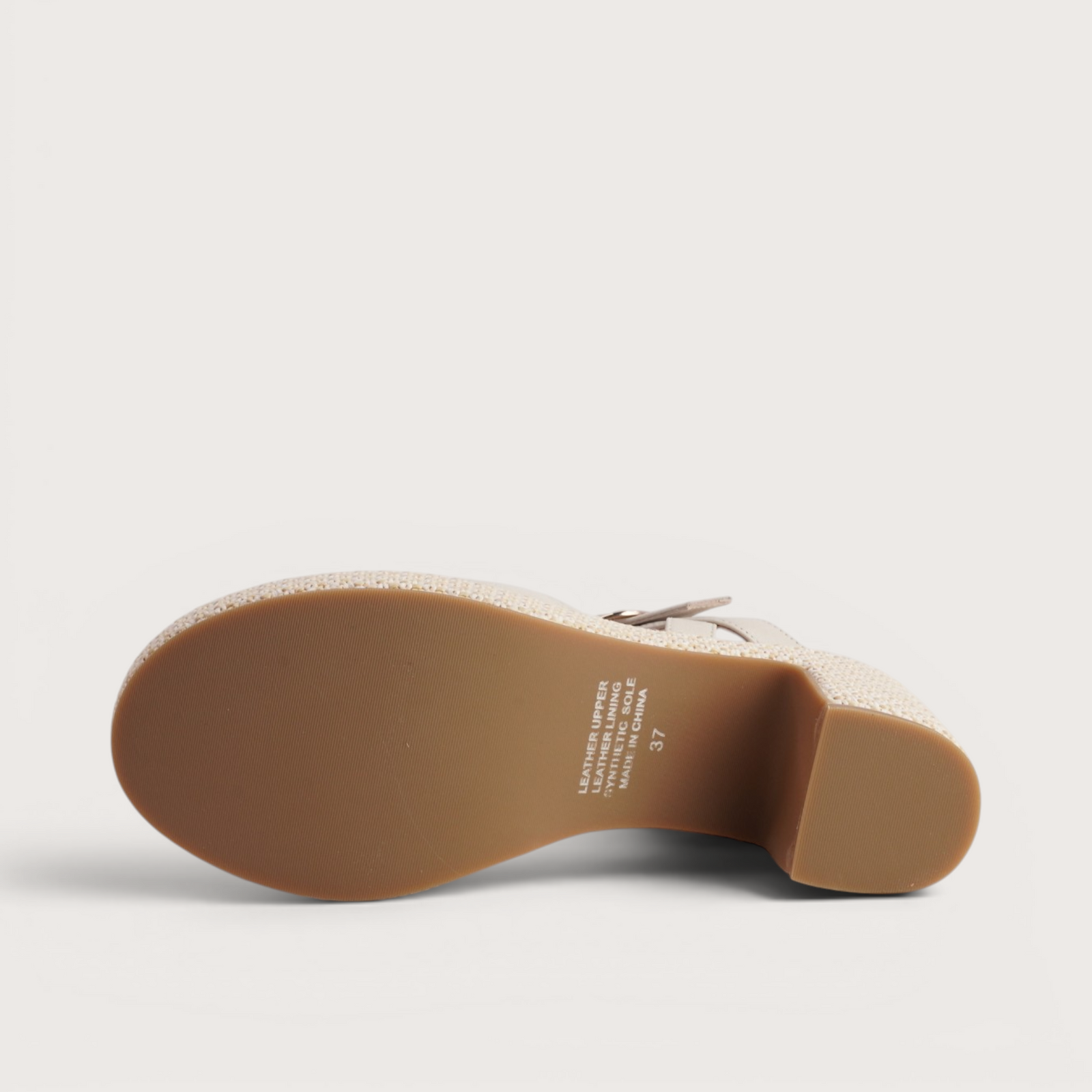Busey Cream/White Natural Heels