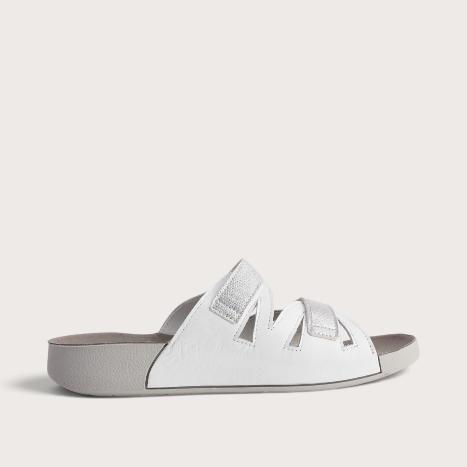 Poet White Combo Sandals