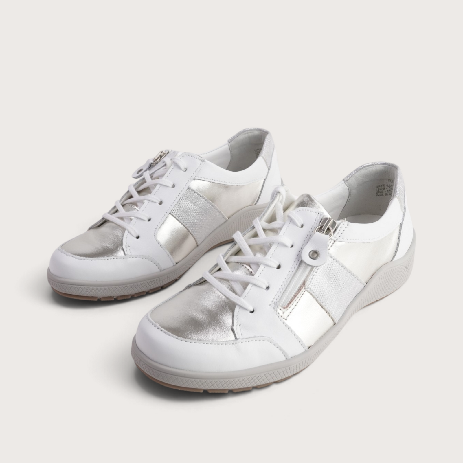 Pool White Combo Leather Sneakers