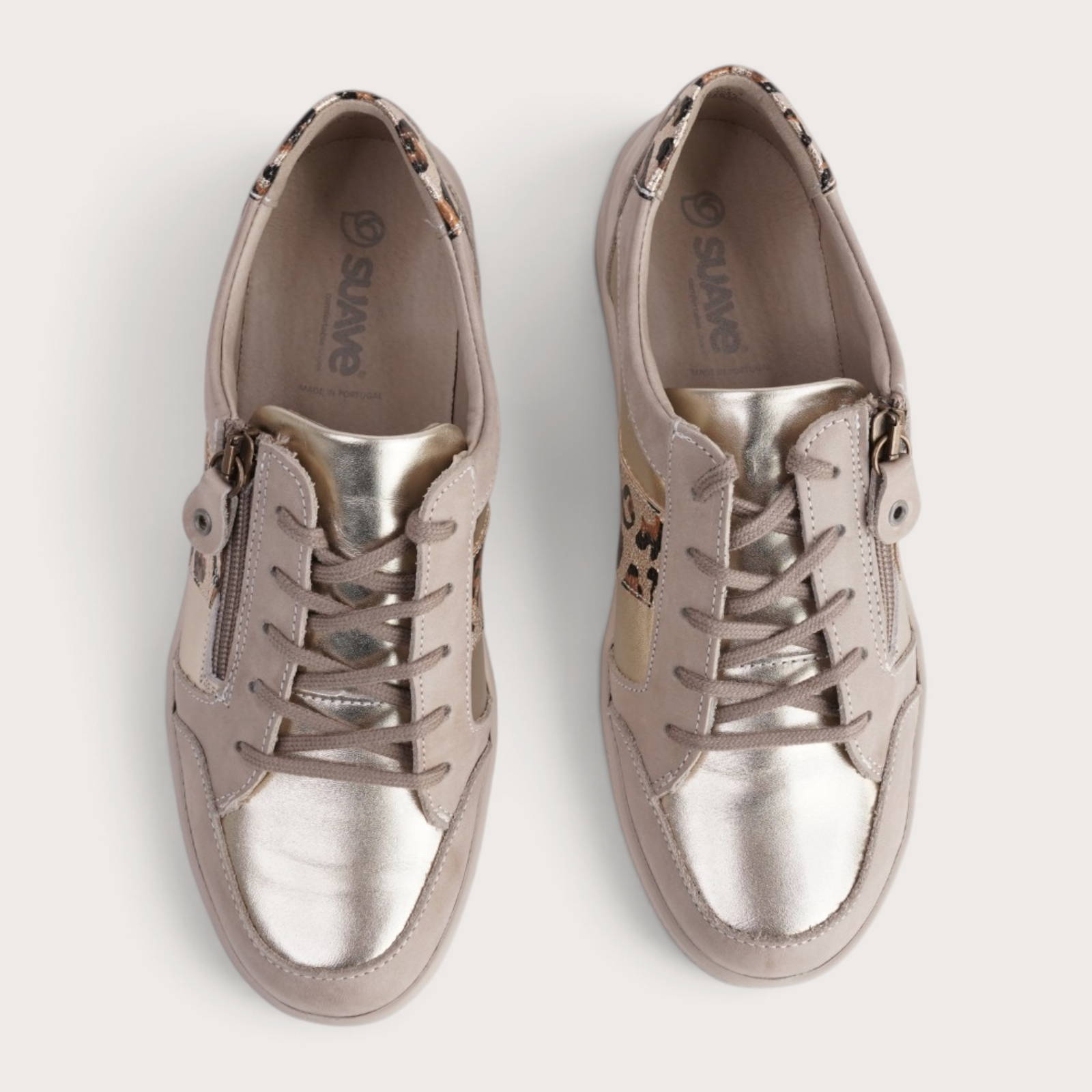 Pool Stone Combo Leather Sneakers