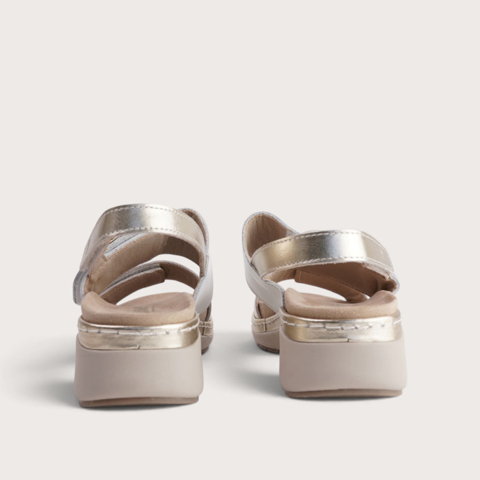 Diva White Multi Sandals