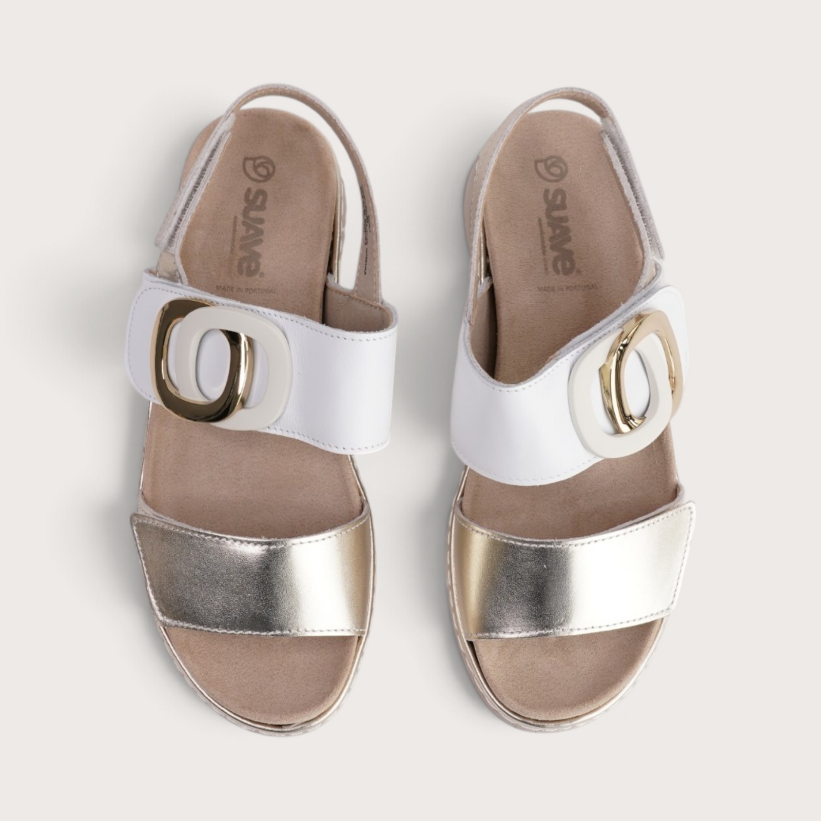 Diva White Multi Sandals