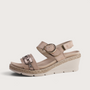 Venice Sandy Combo Wedge Sandals
