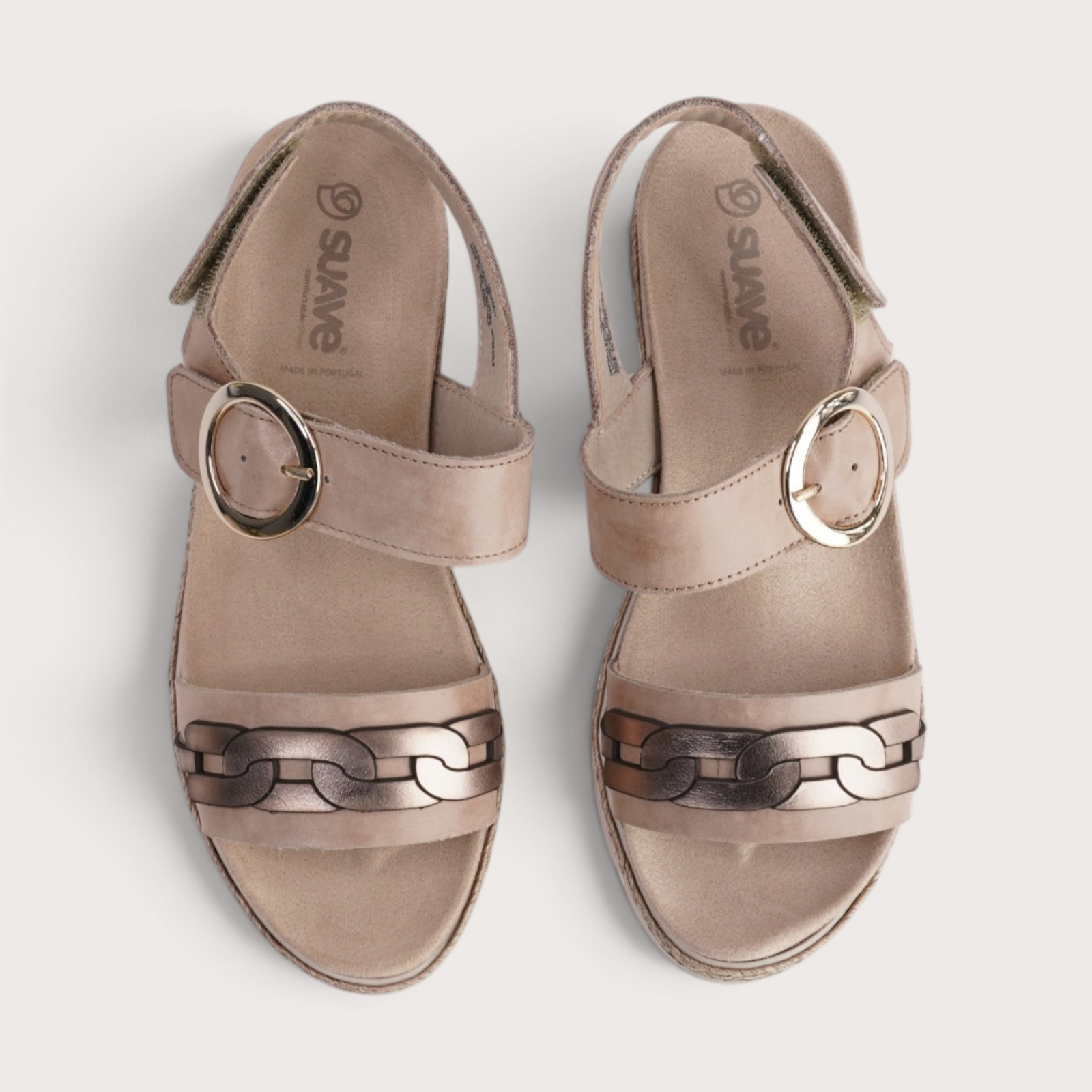 Venice Sandy Combo Wedge Sandals