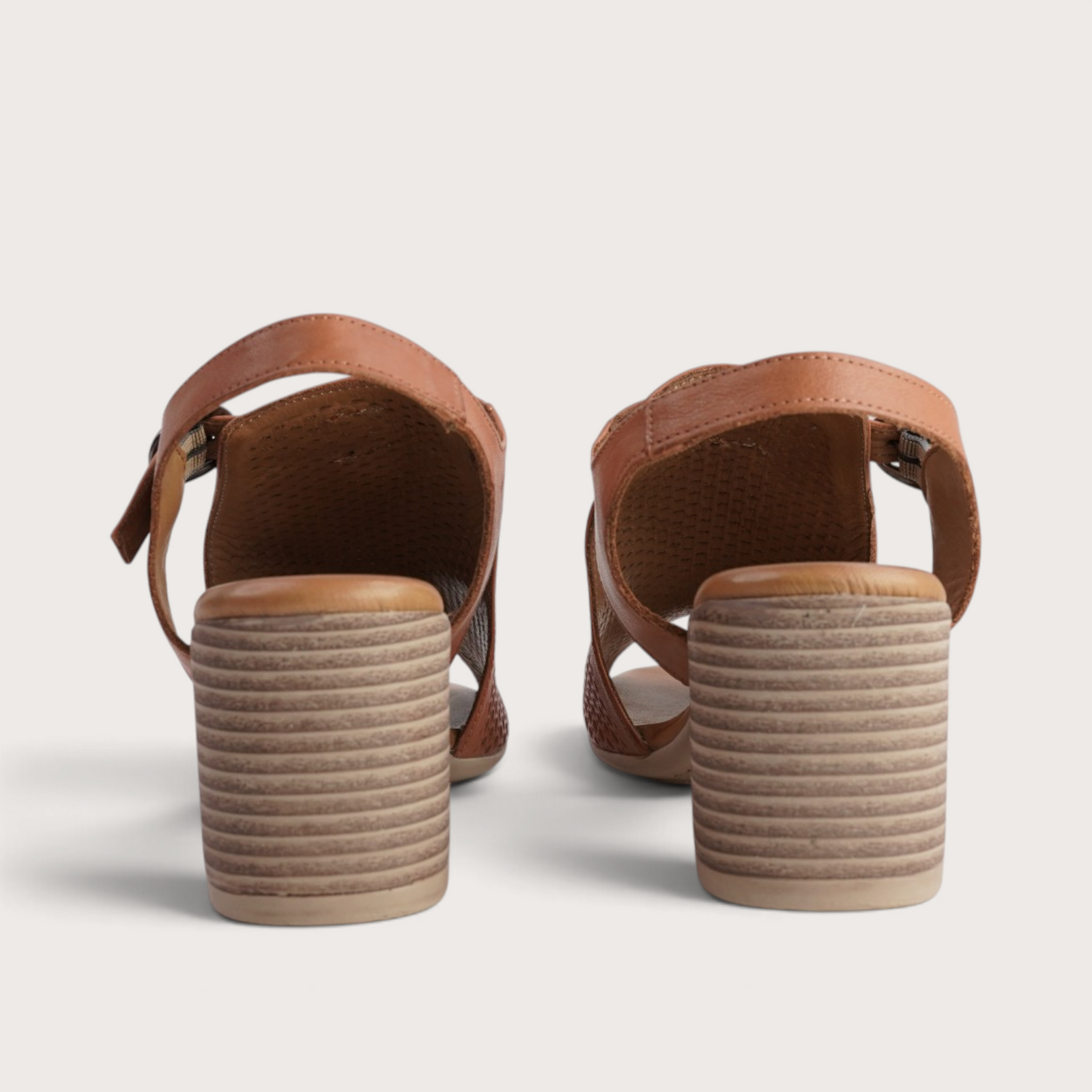 Poppy Tan Leather Heels