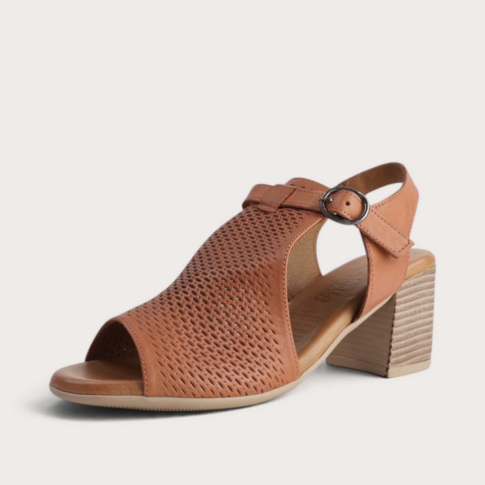 Poppy Tan Leather Heels