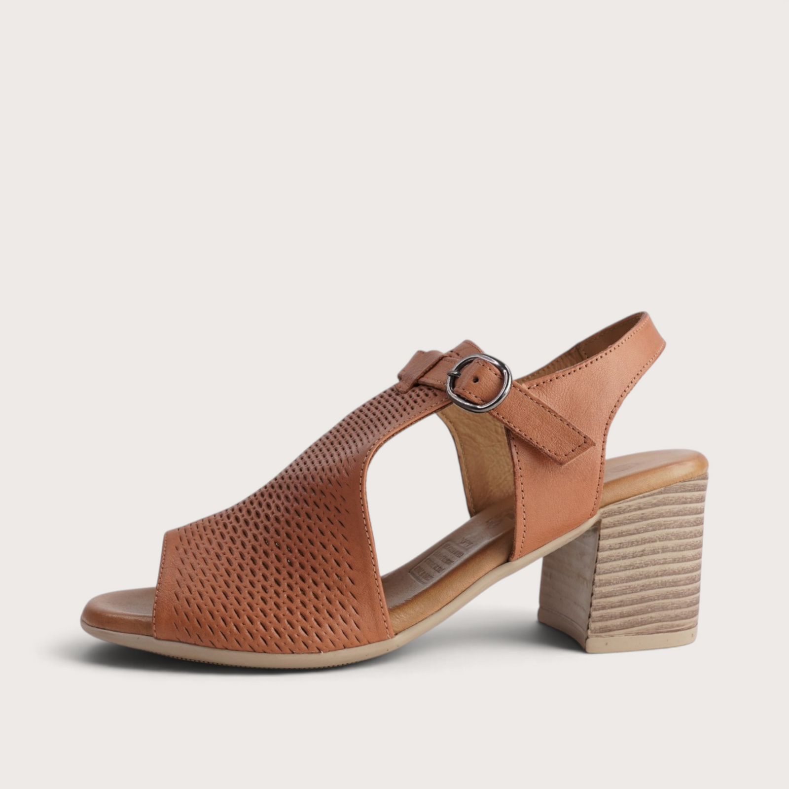 Poppy Tan Leather Heels