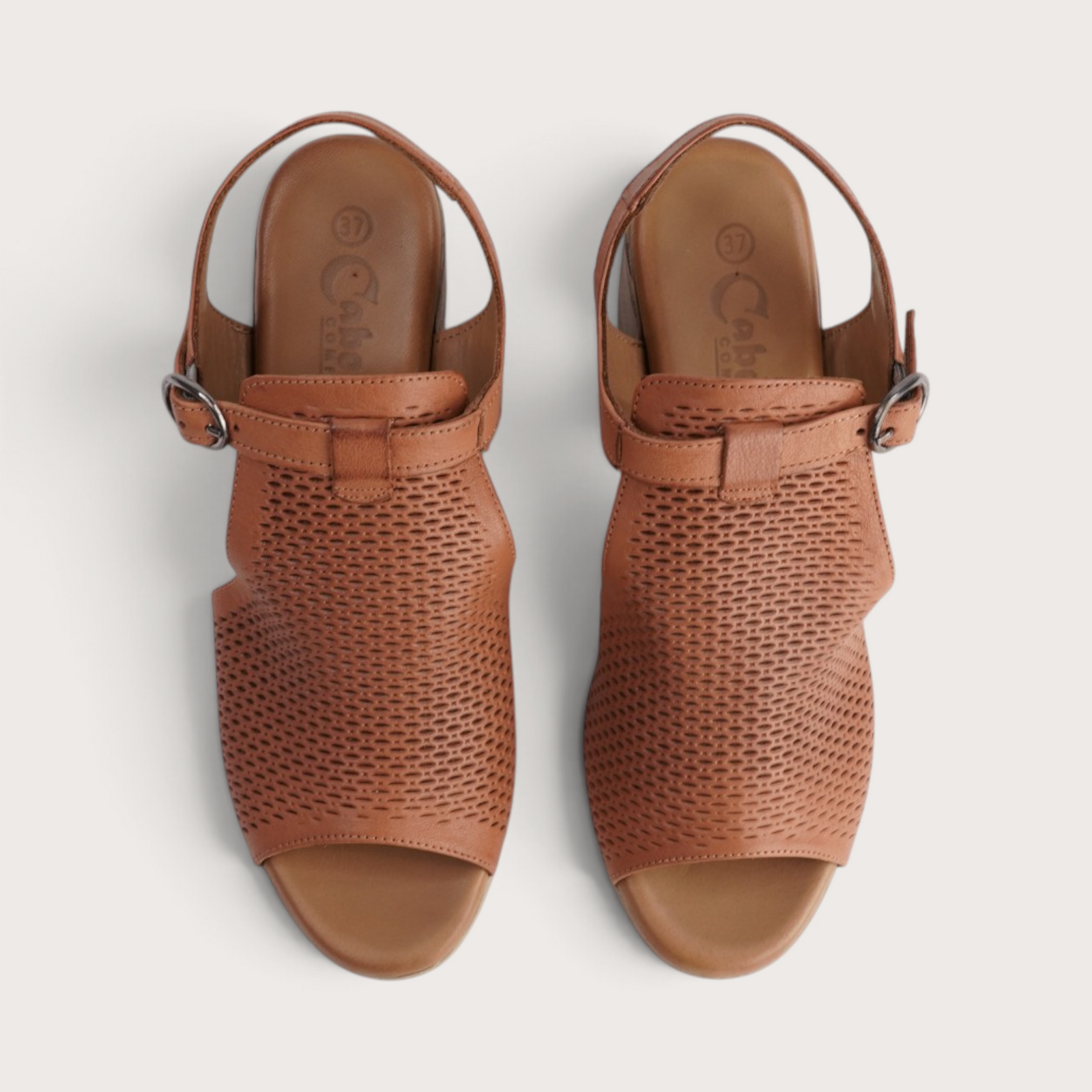 Poppy Tan Leather Heels