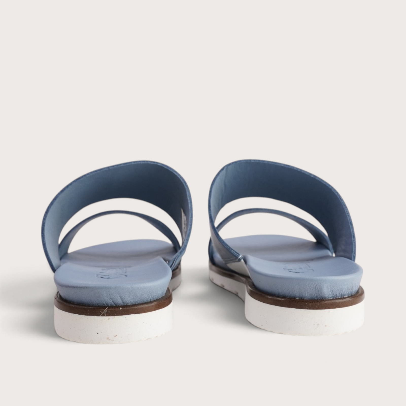 Eliza Denim Leather Sandals