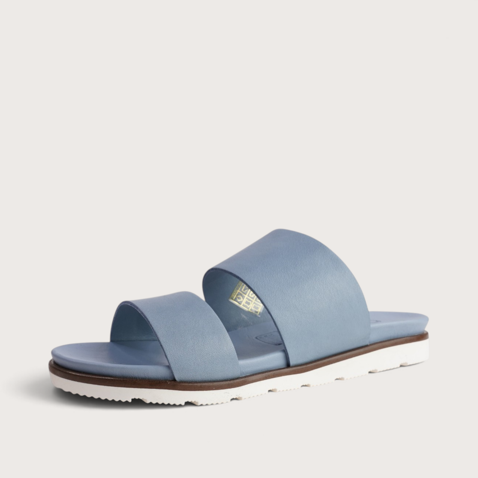 Eliza Denim Leather Sandals